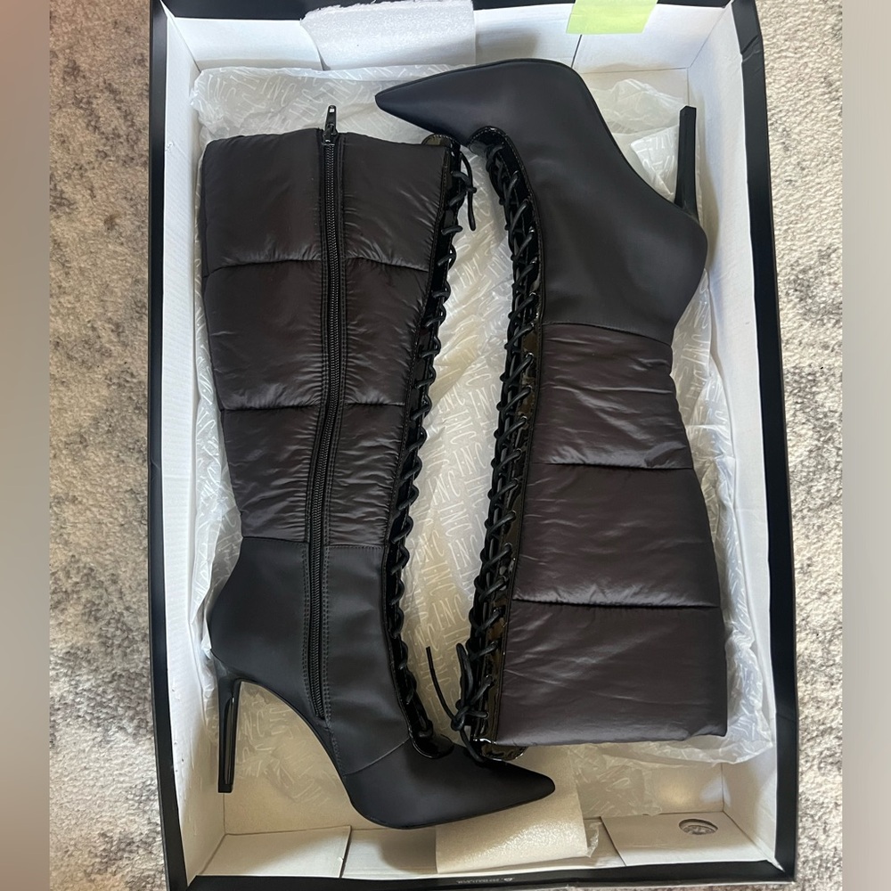 INC BLACK BOOTS 7.5 NBW